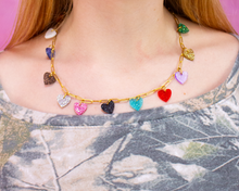Load image into Gallery viewer, 12 Eras Hearts Charm Necklace