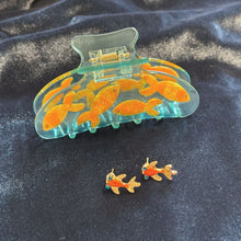 Load image into Gallery viewer, Goldfish Hair Claw and Earrings Gift Set | Gifts for Her | Gift Box