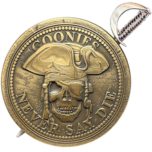Load image into Gallery viewer, BL17-019 Goonies Never Say Die One Eyed Willy Shield with removable Sword Challenge Coin Set
