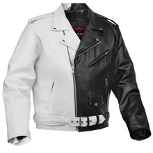 Load image into Gallery viewer, Mono Racer Mens Faux Leather Motorcycle Jacket