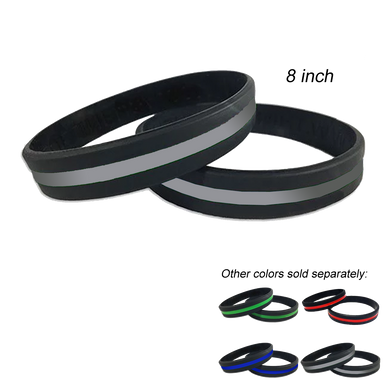 Thin Gray Line Police Silicon Bracelet (GRAY) Corrections, Correctional Officer Gray