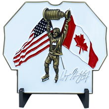 Load image into Gallery viewer, DL11-08 The Great One Challenge Coin Inspired by Wayne Gretzky 99 Edmonton Jersey USA Canada