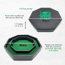 Load image into Gallery viewer, Green Cthulhu - Tray of Holding™ Dice Tray by Norse Foundry