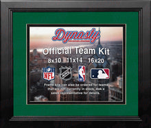 Load image into Gallery viewer, NHL Hockey Photo Picture Frame Kit - Dallas Stars (Green Matting, Black Trim)