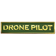 Load image into Gallery viewer, PBX-003-F DRONE PILOT Green Commendation Bar Pin Border Patrol Security Military Army Marines