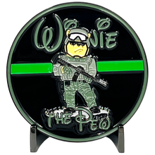 Load image into Gallery viewer, EL13-018 Thin Green Line Operator Bortac SRT SWAT Border Patrol Military Deputy Sheriff Challenge Coin