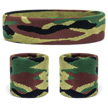 Load image into Gallery viewer, Camo Headband / Wristbands Set
