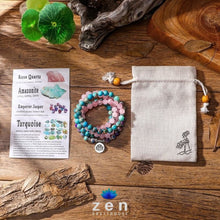 Load image into Gallery viewer, Charms Mixed Stones Mala | Vitality