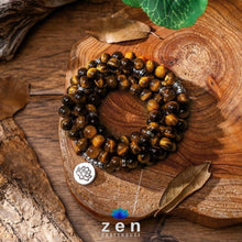 Load image into Gallery viewer, Charms Tiger Eye Stone Mala | Protection