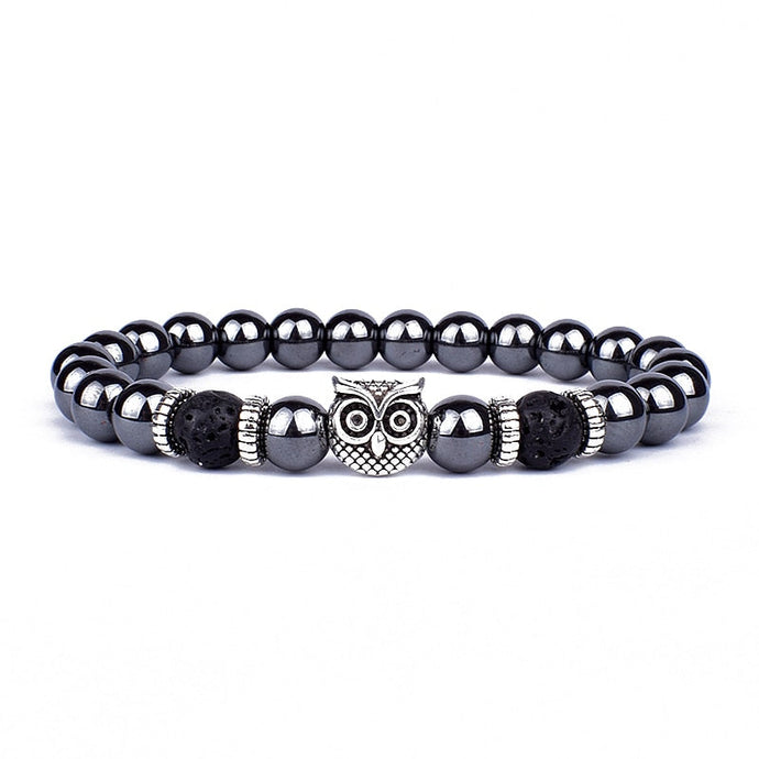 Stability & Protection Lava Hematite Bracelet