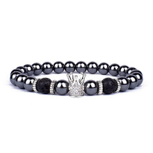 Load image into Gallery viewer, Stability &amp; Protection Lava Hematite Bracelet