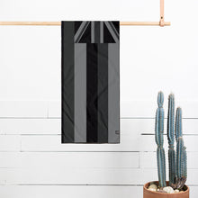 Load image into Gallery viewer, Hawai&#39;i Flag Performance Quick-Dry Travel Towel - Black