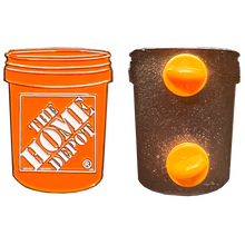 Load image into Gallery viewer, BL12-004 Home Depot Pin Associate orange bucket lapel pin