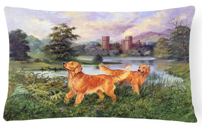 Golden Retrievers Fabric Decorative Pillow HEH0098PW1216