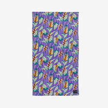 Load image into Gallery viewer, Heliconia Beach Towel - Ube | Hoffman Fabrics x Slowtide