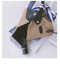 Load image into Gallery viewer, Crossbody Rattan Straw Bag