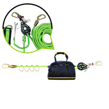 Load image into Gallery viewer, Frontline HLK1004 4-person 100' Adjustable Horizontal Lifeline System with 6' Anchor Straps