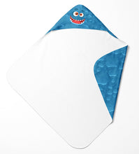 Load image into Gallery viewer, Blue Monster Soft and Absorbent Hooded Baby Towel