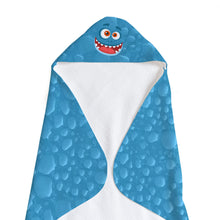 Load image into Gallery viewer, Blue Monster Soft and Absorbent Hooded Baby Towel