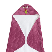 Load image into Gallery viewer, Magenta Monster Soft and Absorbent Hooded Baby Towel