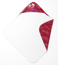 Load image into Gallery viewer, Red Monster Soft and Absorbent Hooded Baby Towel