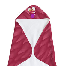 Load image into Gallery viewer, Red Monster Soft and Absorbent Hooded Baby Towel