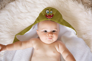 Yellow Monster Soft and Absorbent Hooded Baby Towel