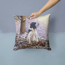 Load image into Gallery viewer, Springer Spaniel by Michael Herring Throw Pillow - 14x14 Decorative Pillow – Art for Your Home &amp; Patio HMHE0008PW1414