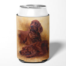 Load image into Gallery viewer, Red Irish Setters Portrait by Michael Herring Can or Bottle Hugger HMHE0181CC