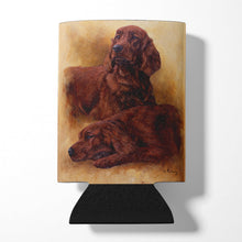 Load image into Gallery viewer, Red Irish Setters Portrait by Michael Herring Can or Bottle Hugger HMHE0181CC