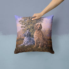 Load image into Gallery viewer, Setters by Michael Herring Throw Pillow - 14x14 Decorative Pillow – Art for Your Home &amp; Patio HMHE0203PW1414