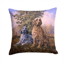 Load image into Gallery viewer, Setters by Michael Herring Throw Pillow - 14x14 Decorative Pillow – Art for Your Home &amp; Patio HMHE0203PW1414