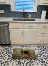 Load image into Gallery viewer, Airedale Terrier The Kings Country Machine Washable Memory Foam Mat HMHE0245RUG