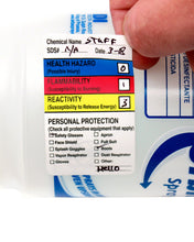 Load image into Gallery viewer, Hazardous Material Safety Checkbox HMIG Labels: Write-In, 1.5" x 2.5" - 250/Roll