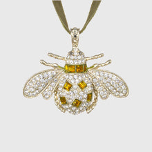 Load image into Gallery viewer, Classic bee hanging ornament, amber
