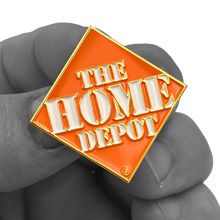 Load image into Gallery viewer, GL6-004 Home Depot Pin Associate orange apron lapel pin