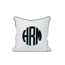 Load image into Gallery viewer, Applique Monogram Pillow Cover