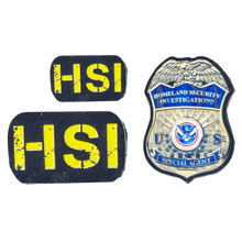 Load image into Gallery viewer, BL2-013 HSI SPECIAL AGENT Tactical Beverage Bottle or Can Cooler Vest with removable patches perfect gift for Challenge Coin collectors
