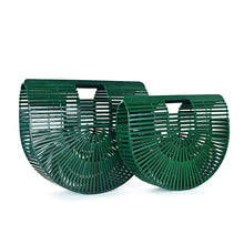 Load image into Gallery viewer, Elegant Bamboo Moon Basket Bag - 5 Colors