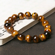 Load image into Gallery viewer, &quot;Fearless&quot; Tiger Eye&#39;s Stone Bracelet