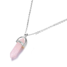 Load image into Gallery viewer, Hexagon Natural Stone Necklace [8 crystal options]