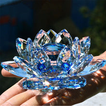 Load image into Gallery viewer, Fengshui Crystal Lotus Flower
