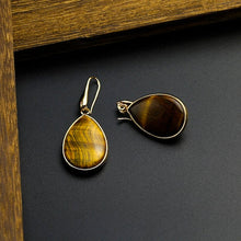 Load image into Gallery viewer, Tiger Eye Luck &amp; Protection Earrings