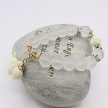 Load image into Gallery viewer, Natural Opal beads bracelets - Loving Elephant Charm