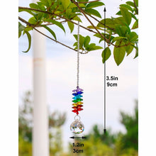 Load image into Gallery viewer, Chakra Rainbow Crystal Sun-catchers