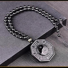 Load image into Gallery viewer, Black Obsidian Yin Yang Necklace Pendant