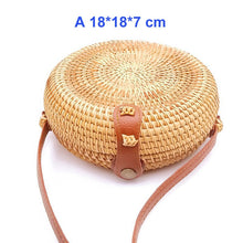 Load image into Gallery viewer, Round Bali Summer Straw Bags - 14 styles