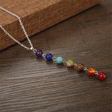 Load image into Gallery viewer, 7 Chakras Stone Necklace
