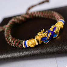 Load image into Gallery viewer, Gold Chameleon Pi Xiu Bracelet - Prosperity