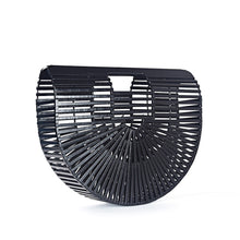 Load image into Gallery viewer, Elegant Bamboo Moon Basket Bag - 5 Colors